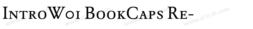 IntroW01 BookCaps Re字体转换